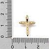 Brass Micro Pave Clear Cubic Zirconia Pendants CU-CBA9883-05C-G-3