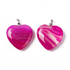 Natural Agate Pendants G-G956-B64-FF-3