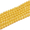 Natural Mashan Jade Round Beads Strands G-D263-4mm-XS07-1