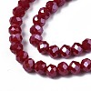 Electroplate Glass Beads Strands EGLA-A034-P3mm-A13-3
