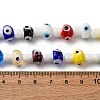 Handmade Evil Eye Lampwork Beads Strands LAMP-S069-01A-06-2