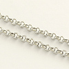 Tarnish Resistant 304 Stainless Steel Rolo Chains X-CHS-R009-08-1