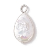 Natural Keshi Pearl Pendants PALLOY-JF04242-03-3