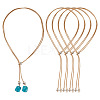 Waxed Polyester Cord Slider Necklace Making NJEW-TAC0018-04-1