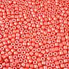 Baking Paint Pearlized Glass Seed Beads SEED-T008-03J-3