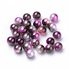 Rainbow Acrylic Imitation Pearl Beads LS-OACR-R065-4mm-A12-1