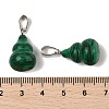 Synthetic Malachite Pendants G-B127-03P-07-4