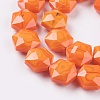 Faceted Glass Beads Strands EGLA-P015-NA-4