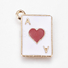 Alloy Enamel Pendants X-ENAM-O035-19G-B-1