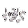 Tarnish Resistant 201 Stainless Steel Tube Beads STAS-P236-19P-1