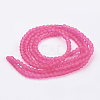 Baking Paint Transparent Glass Bead Strands GLAA-S031-4mm-35-2
