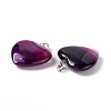 Natural Agate Pendants G-G956-B65-FF-4