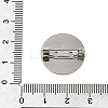 304 Stainless Steel Brooch Cabochon Settings STAS-E547-08I-P-4