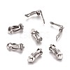 Tarnish Resistant 304 Stainless Steel Clip-On Earrings Findings X-STAS-Q185-01-4