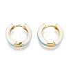 Brass Huggie Hoop Earrings EJEW-S209-07C-3
