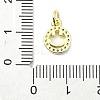 Brass Micro Pave Cubic Zirconia Pendants KK-H475-27G-01-3