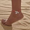 Bohemian Sun & Elephant Alloy Charm 3 Layer Anklets WGD5159-02-1