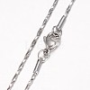 Non-Tarnish 304 Stainless Steel Necklace MAK-K062-06P-1.4mm-2