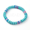 Handmade Polymer Clay Beaded Stretch Bracelets for Kids BJEW-JB05919-2