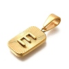 304 Stainless Steel Pendants STAS-S161-01E-G-2