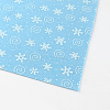 Snowflake & Helix Pattern Printed Non Woven Fabric Embroidery Needle Felt for DIY Crafts DIY-R056-03-1