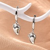 Brass Cubic Zirconia Hoop Earrings EJEW-Q015-01P-F-1