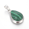 Synthetic Malachite Pendants G-L512-C01-2
