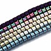 Electroplate Non-magnetic Synthetic Hematite Beads Strands G-T114-62-1