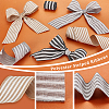 3 Rolls 3 Colors Polyester Striped Ribbons OCOR-GA0001-87-4