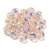 Transparent Electroplate Glass Beads GLAA-L046-02D-1