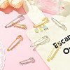 8Pcs 8 Styles Iron Rhinestone Safety Pins FIND-CJ0004-92-5
