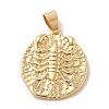 Real 18K Gold Plated Zodiac Theme Brass Pendants KK-M273-04J-G-1
