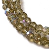 Electroplate Transparent Glass Beads Strands LS-EGLA-A035-T3mm-L16-3