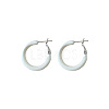 Alloy Epoxy Hoop Earrings FS-WG979F0-03-2