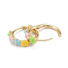 Brass Enamel Clip-on Earrings EJEW-D274-06G-2