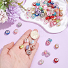 120Pcs Resin European Beads RPDL-PA0001-02-3