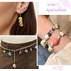 12Pcs 6 Colors Handmade Printed Porcelain Beads PORC-CJ0001-35-7