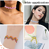 10 Yards Polyester Wave Ribbon OCOR-GF0003-14A-5