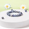 100Pcs 8mm Natural Blue Spot Jasper Round Beads DIY-LS0002-62-6