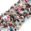 Natural & Synthetic Mixed Gemstone Beads Strands G-F703-13-1