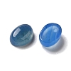 Natural Blue Agate Cabochons G-F605E-10B-2