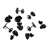 304 Stainless Steel Stud Earring Findings Ion Plating(IP) STAS-I183-03A-EB-1