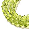 Transparent Baking Paint Glass Beads Strands DGLA-A034-T6mm-D05-3