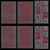 6 Sheets 3 Styles Acrylic Rhinestone Face Body Stickers AJEW-SP0002-68C-7