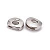 Letter Slider Beads for Watch Band Bracelet Making ALRI-O012-D-NR-2