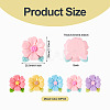 20pcs Opaque Resin Cabochons RESI-TADJ0001-08D-4