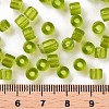Transparent Colours Glass Round Bugle Beads SEED-S045-001A-C01-4