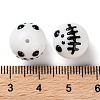Halloween Themed Baking Paint Glass Beads Strands LAMP-L078-001A-4