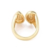 Brass Cuff Finger Rings RJEW-H227-02G-02-3