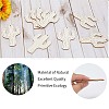 Unfinished Wooden Pendant Ornaments DIY-WH0401-79-5